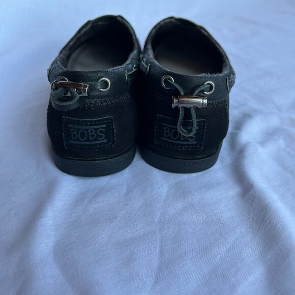 Women's Bobs by Sketchers Memory Foam Slip-On Shoes, Black, Size W8 - Picture 5 of 8